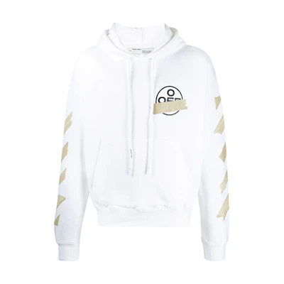 OFF-WHITE SS20 Metallic Arrow Oversized Hoodie White () OMBB037R20E300020148