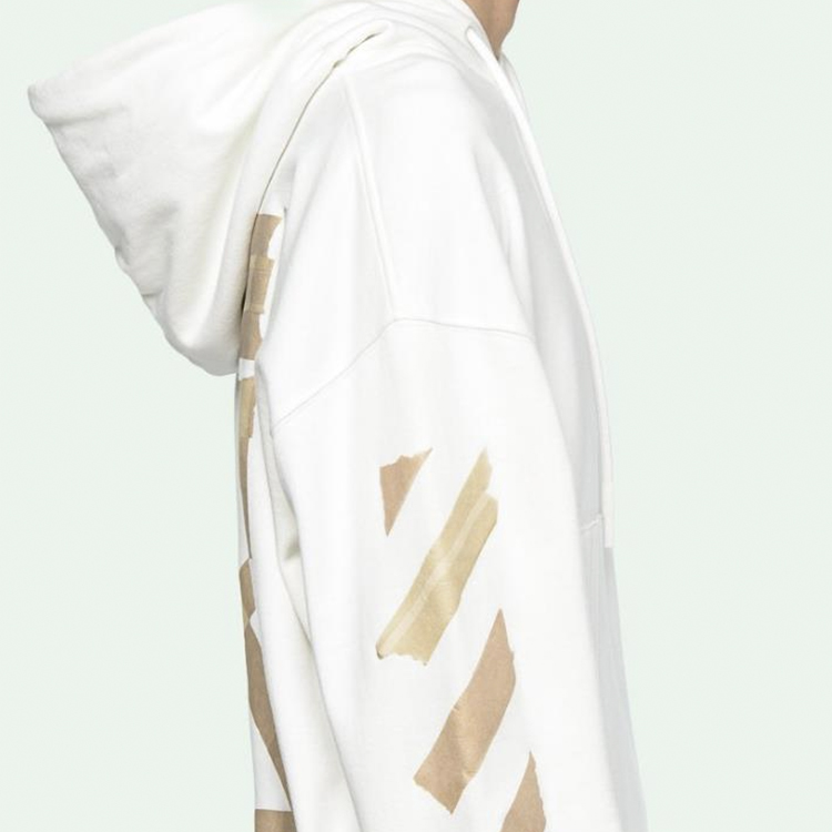 OFF-WHITE SS20 Metallic Arrow Oversized Hoodie White () OMBB037R20E300020148 圖 6