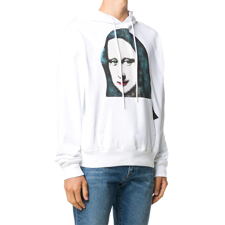 OFF-WHITE SS20 Mona Lisa Print Hoodie White OMBB037E20FLE0090110 圖 4