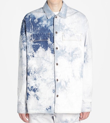 オフホワイト SS20 マルチカラースプラッターデニムジャケット ホワイト メンズ OMYD017R203860201414 Shop オフホワイト SS20 マルチカラースプラッターデニムジャケット ホワイト メンズ OMYD017R203860201414