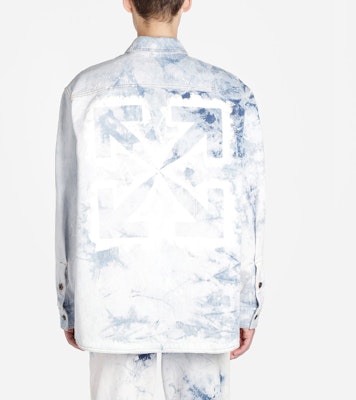 オフホワイト SS20 マルチカラースプラッターデニムジャケット ホワイト メンズ OMYD017R203860201414 Details for オフホワイト SS20 マルチカラースプラッターデニムジャケット ホワイト メンズ OMYD017R203860201414