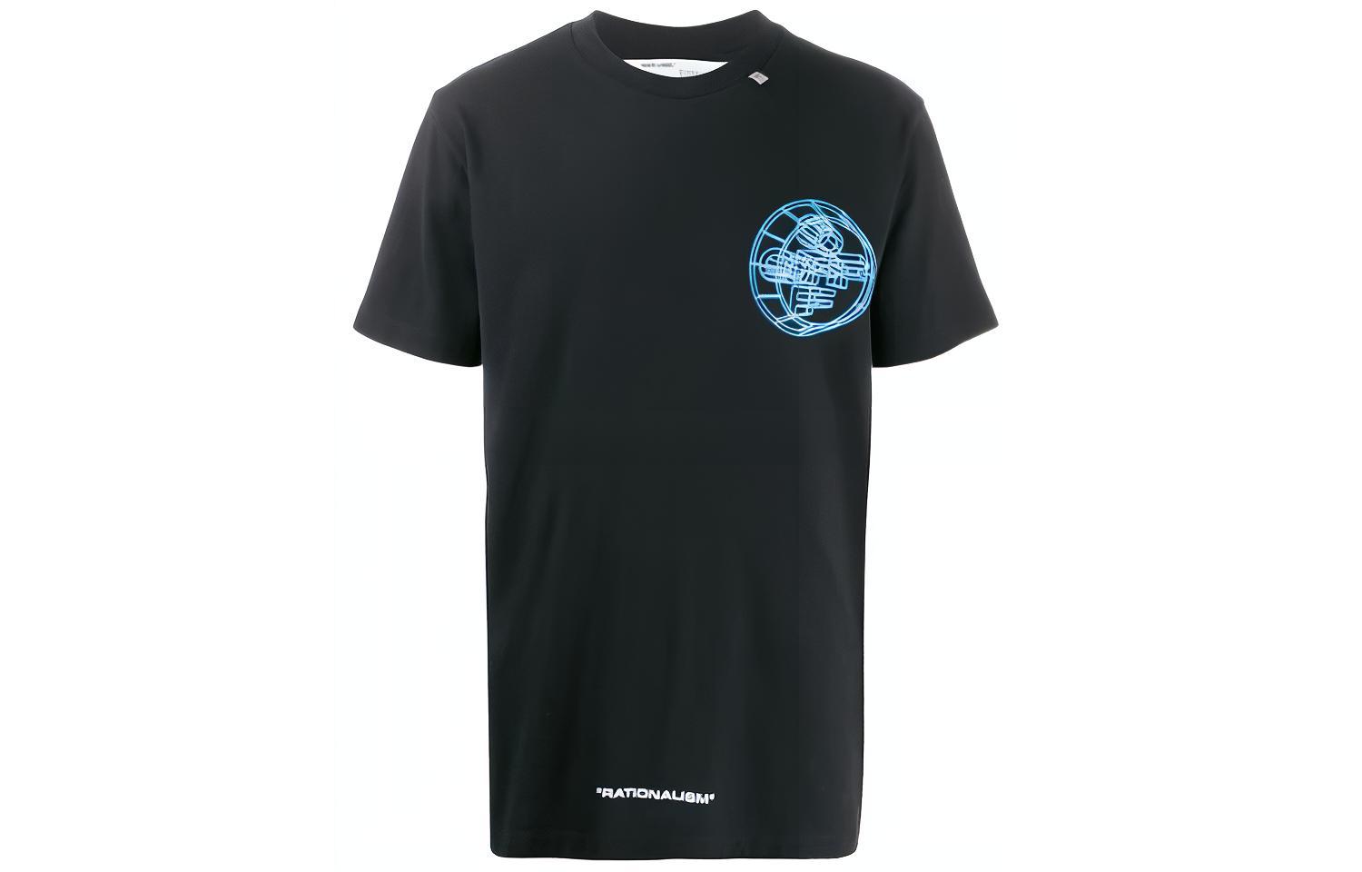 OFF-WHITE SS20 Overlapping Logo Print T-Shirt Black OMAA027R201850031088