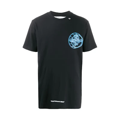 OFF-WHITE SS20 Overlapping Logo Print T-Shirt Black OMAA027R201850031088
