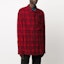 Purchase OFF-WHITE SS20 Kemeja Flanel Merah Lengan Panjang Corak Kotak Anak Panah OMGA098S20H480202000