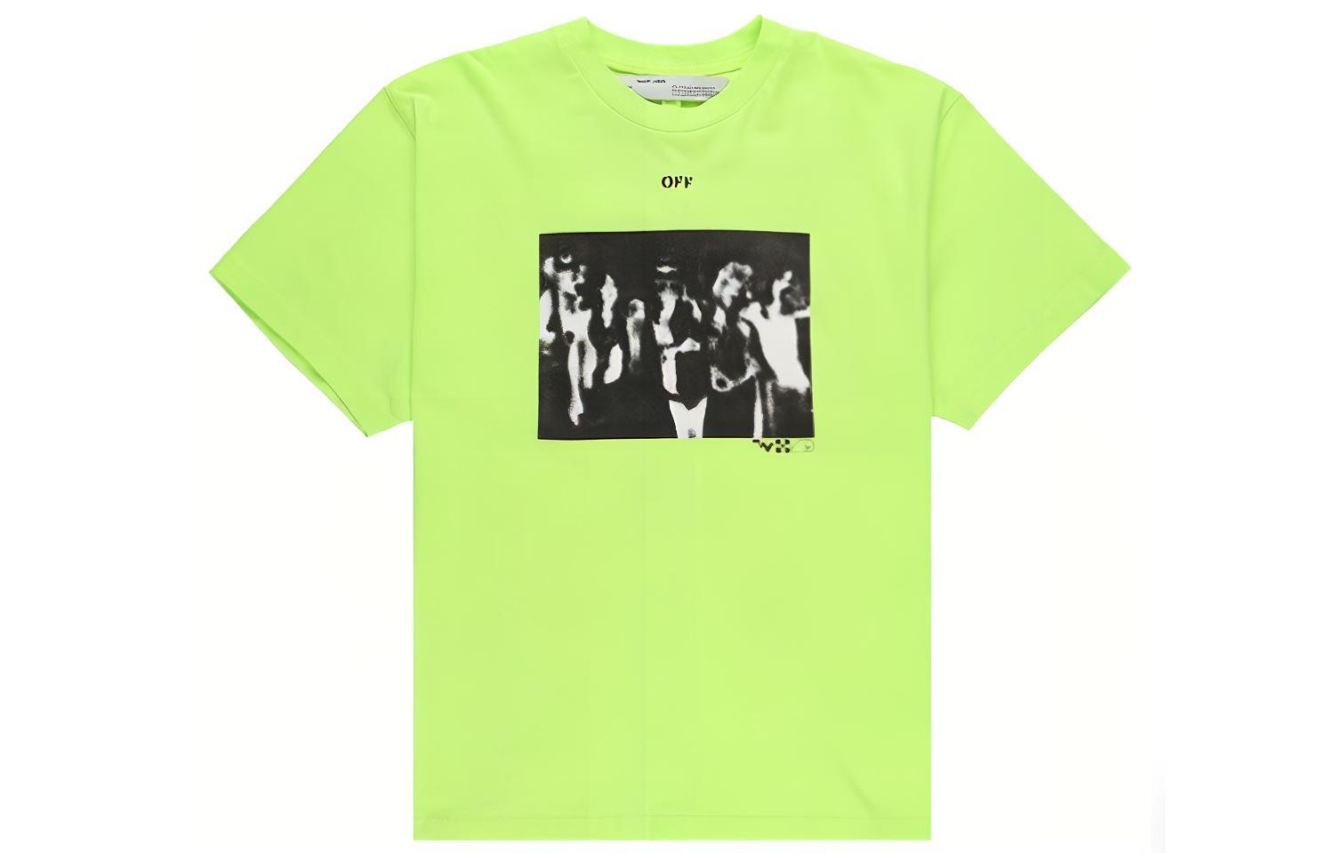 OFF-WHITE SS20 Spray Arrows Logo Tee Fluorescent Green Men OMAA038R201850156210 圖 3