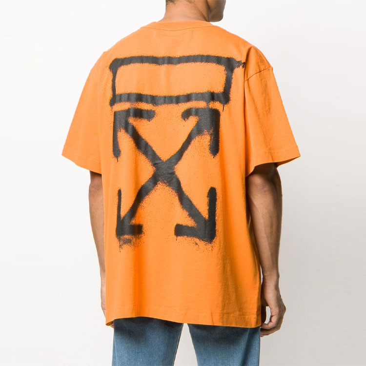 OFF-WHITE SS20 Spray Paint Arrows Crewneck T-Shirt Orange OMAA038R201850151910 圖 4