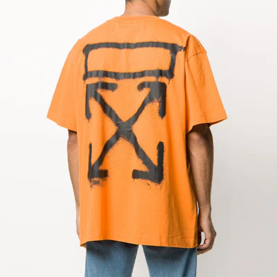 OFF-WHITE SS20 Kaos Crewneck Panah Spray Paint Oranye OMAA038R201850151910 Shop OFF-WHITE SS20 Kaos Crewneck Panah Spray Paint Oranye OMAA038R201850151910