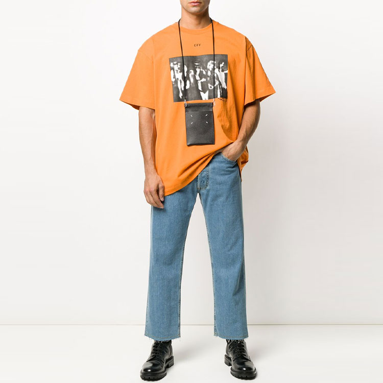 OFF-WHITE SS20 Spray Paint Arrows Crewneck T-Shirt Orange OMAA038R201850151910 圖 5