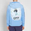 Shop OFF-WHITE SS20 Sweatshirt Lengan Panjang Liberty Biru Lelaki OMBB034E181920153199
