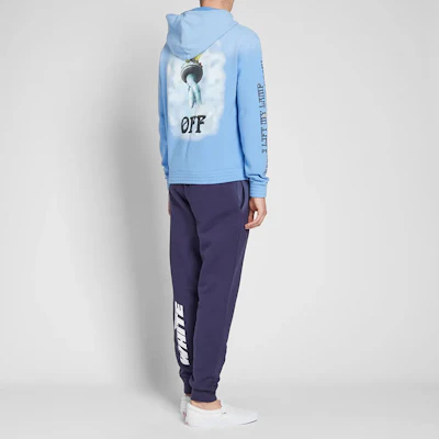OFF-WHITE SS20 Sweatshirt Lengan Panjang Liberty Biru Lelaki OMBB034E181920153199 Details for OFF-WHITE SS20 Sweatshirt Lengan Panjang Liberty Biru Lelaki OMBB034E181920153199