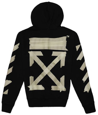 Hoodie Lelaki OFF-WHITE SS20 Tape Arrow Print Classic Hitam. OMBE001G20FLE0021048 Buy Hoodie Lelaki OFF-WHITE SS20 Tape Arrow Print Classic Hitam. OMBE001G20FLE0021048