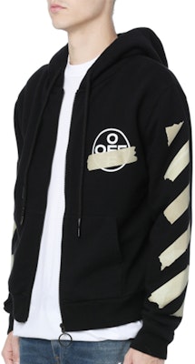 Hoodie Lelaki OFF-WHITE SS20 Tape Arrow Print Classic Hitam. OMBE001G20FLE0021048 Details for Hoodie Lelaki OFF-WHITE SS20 Tape Arrow Print Classic Hitam. OMBE001G20FLE0021048