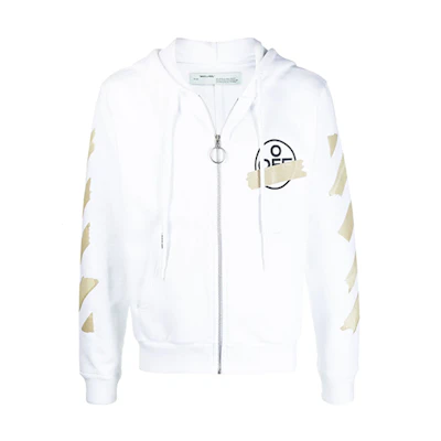 OFF-WHITE SS20 Tape Arrows Graphic Hoodie White () OMBE001R20E300020148