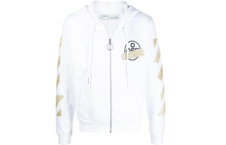 OFF-WHITE SS20 Tape Arrows Graphic Hoodie White () OMBE001R20E300020148 圖 2