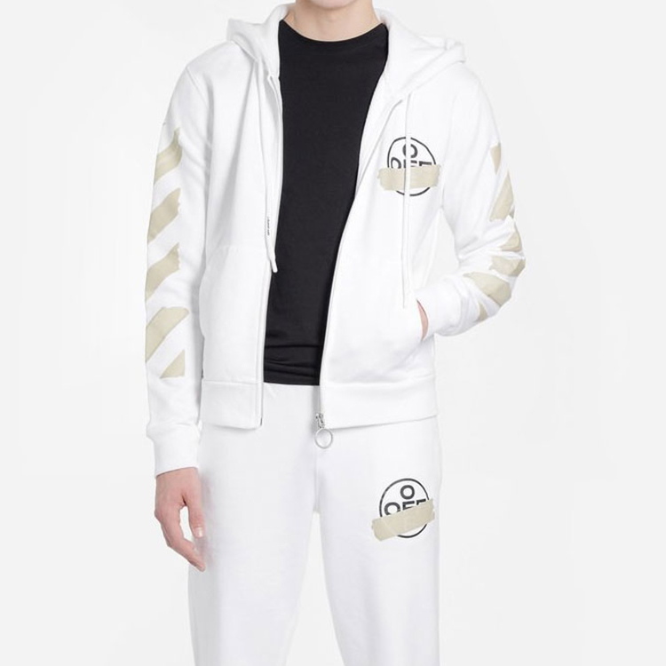 OFF-WHITE SS20 Tape Arrows Graphic Hoodie White () OMBE001R20E300020148 圖 3