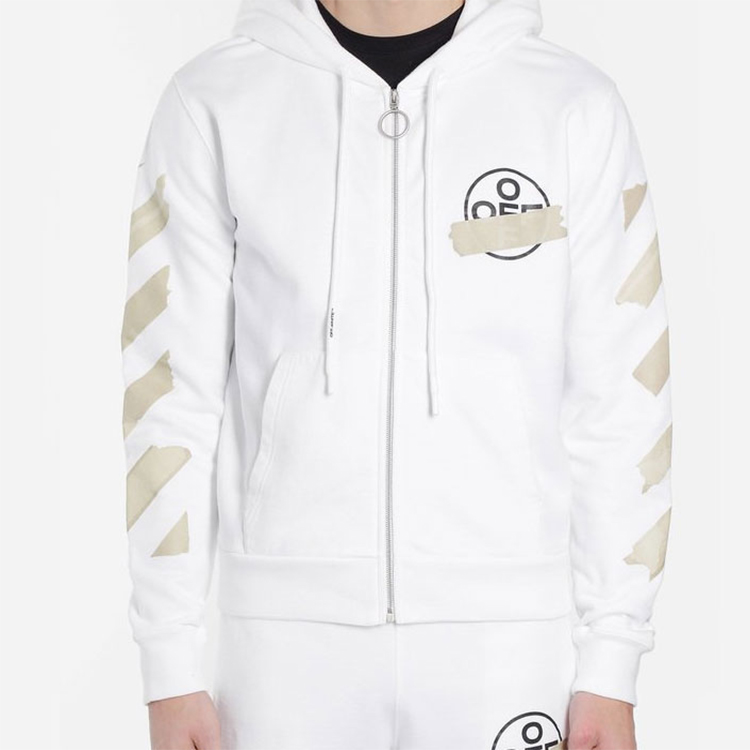 OFF-WHITE SS20 Tape Arrows Graphic Hoodie White () OMBE001R20E300020148 圖 4