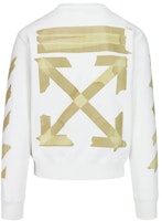 OFF-WHITE SS20 Tape Arrows Logo Print Crewneck Long Sleeve Sweatshirt White OMBA025R20E300020148 OFF-WHITE SS20 Tape Arrows Logo Print Crewneck Long Sleeve Sweatshirt White OMBA025R20E300020148
