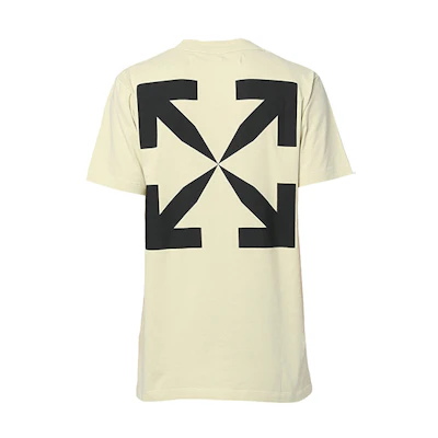 OFF-WHITE SS20 Virgil Arrow T-Shirt Crewneck Beige OMAA027S201850156110