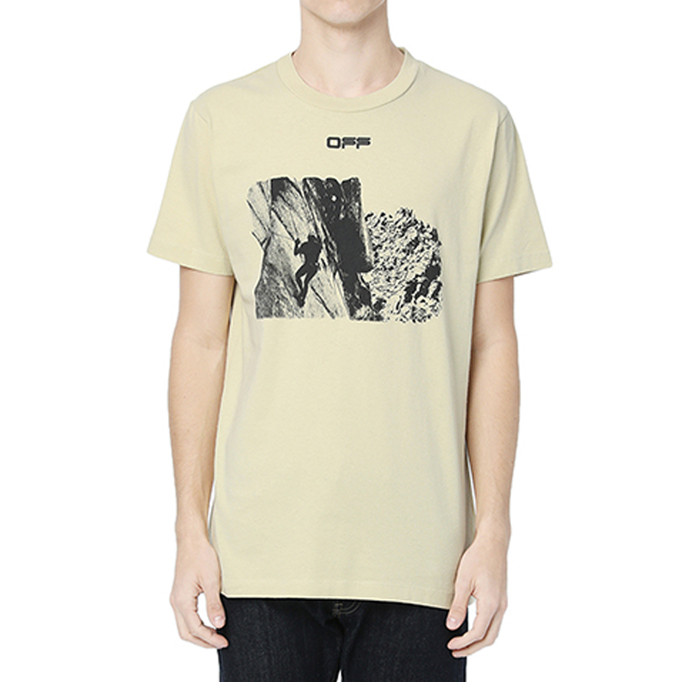 OFF-WHITE SS20 Virgil Arrow T-Shirt Crewneck Beige OMAA027S201850156110 圖 4