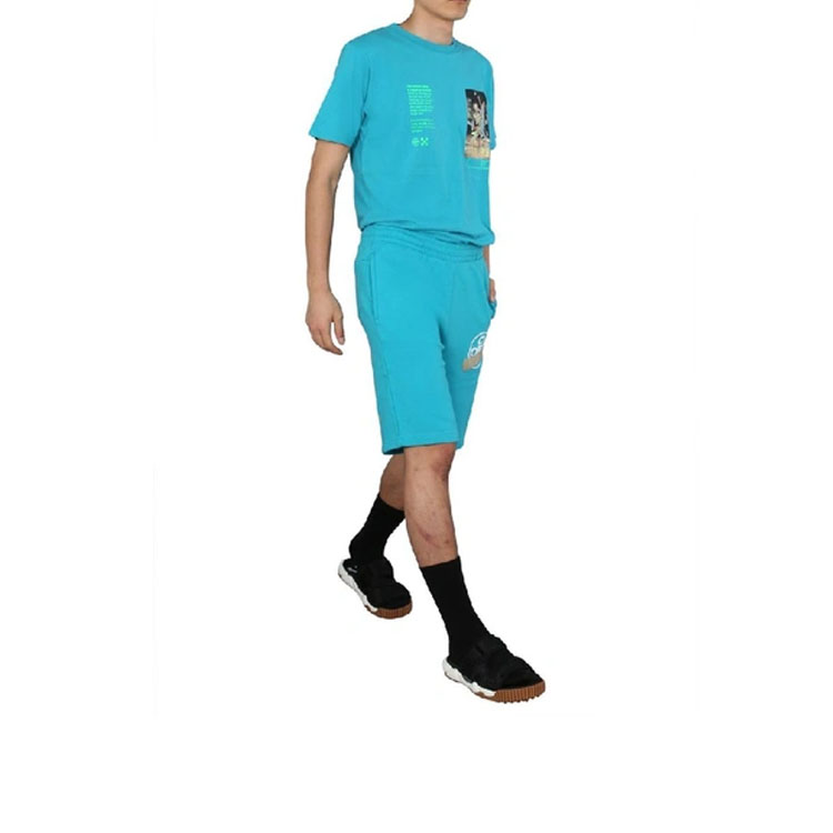 OFF-WHITE SS20 Virgil Skeleton Graphic T-Shirt Blue Regular Fit OMAA027R201850143988 圖 7