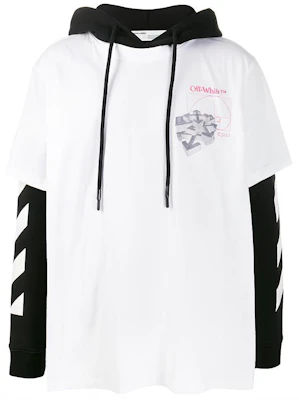 Off-White SS20 White Arm Print Double-Layer Hoodie Loose Fit OMAB033R201850120188 Buy Off-White SS20 White Arm Print Double-Layer Hoodie Loose Fit OMAB033R201850120188