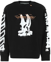 OFF-WHITE SS20 White Graffiti Long-Sleeve Sweatshirt Black OMBA037R20E300091001 OFF-WHITE SS20 White Graffiti Long-Sleeve Sweatshirt Black OMBA037R20E300091001