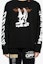 Shop OFF-WHITE SS20 白色塗鴉黑色長袖衛衣 OMBA037R20E300091001