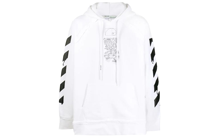 OFF-WHITE SS20 White Water Drop Arrow Loose Hoodie OMBB057R20E300050110 圖 2