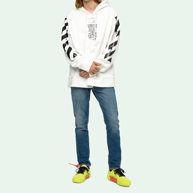 OFF-WHITE SS20 White Water Drop Arrow Loose Hoodie OMBB057R20E300050110 圖 6