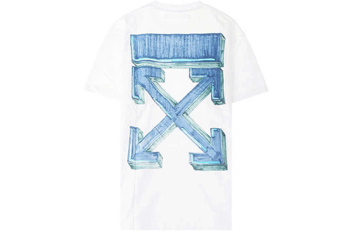 OFF-WHITE SS21 Arrow Print T-Shirt White OMAA038E20JER0020145