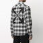 Shop OFF-WHITE SS21 Baju Lengan Panjang Hitam Corak Kotak-Kotak OMGA133R21FAB0021000