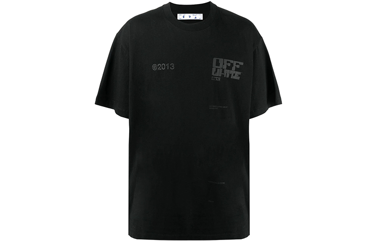 Order Camiseta Negra OFF-WHITE SS21 Logo Tech Marker Hombre Manga Corta OMAA038S21JER0081010