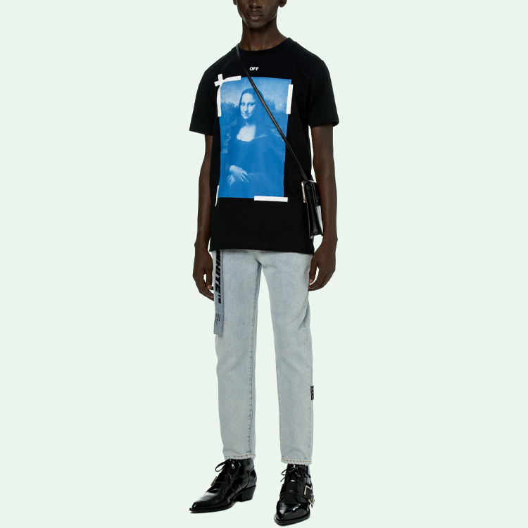 OFF-WHITE SS21 Black Mannequin Graphic Print Short Sleeve T-Shirt OMAA027R21JER0021001 圖 3