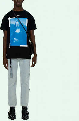 OFF-WHITE SS21 黑色人形圖案短袖T恤 OMAA027R21JER0021001 Shop OFF-WHITE SS21 黑色人形圖案短袖T恤 OMAA027R21JER0021001