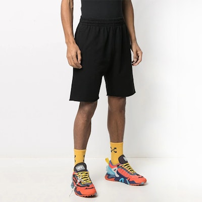 OFF-WHITE SS21 Seluar Pendek Kasual Hitam Monokrom Mid-Rise Lelaki OMCI006R21FLE0021032 Details for OFF-WHITE SS21 Seluar Pendek Kasual Hitam Monokrom Mid-Rise Lelaki OMCI006R21FLE0021032