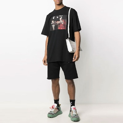 OFF-WHITE 2021春夏黑色侧标印花休闲短裤时尚款式. OMCI006R21FLE0051001 Purchase OFF-WHITE 2021春夏黑色侧标印花休闲短裤时尚款式. OMCI006R21FLE0051001