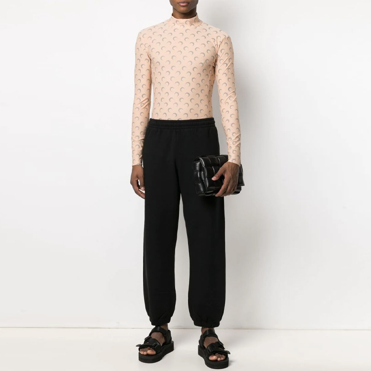 Lookbook OFF-WHITE SS21 Caravaggio Print Logo Arrows Sweatpants Black Men’s Loose Fit OMCH029S21FLE0041001