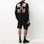 Shop OFF-WHITE SS21 Crewneck Sweater Hitam Wool Berus Corak Garisan Serong OMHA036R21KNI0011084