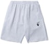 Buy OFF-WHITE Celana Pendek Elastis Abu-Abu dengan Motif Garis SS21. OMCI006R21FLE0020825