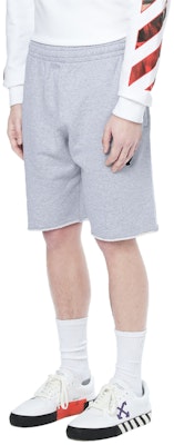 OFF-WHITE Celana Pendek Elastis Abu-Abu dengan Motif Garis SS21. OMCI006R21FLE0020825 Purchase OFF-WHITE Celana Pendek Elastis Abu-Abu dengan Motif Garis SS21. OMCI006R21FLE0020825