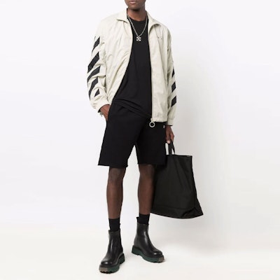 オフホワイト SS21 斜めストライププリントジャケット ベージュ メンズ. OMBD022F21FAB0011710 Shop オフホワイト SS21 斜めストライププリントジャケット ベージュ メンズ. OMBD022F21FAB0011710