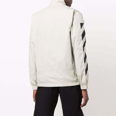 オフホワイト SS21 斜めストライププリントジャケット ベージュ メンズ. OMBD022F21FAB0011710 Details for オフホワイト SS21 斜めストライププリントジャケット ベージュ メンズ. OMBD022F21FAB0011710