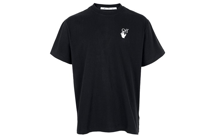 Lookbook OFF-WHITE SS21 漸層箭頭圖案黑色男款寬鬆版T恤 OMAA038F21JER0021084