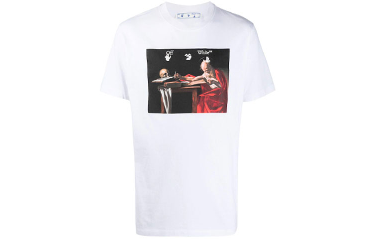 OFF-WHITE SS21 Graphic Print White T-Shirt OMAA027R21JER0040125 圖 2