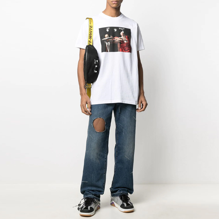 OFF-WHITE SS21 Graphic Print White T-Shirt OMAA027R21JER0040125 圖 4