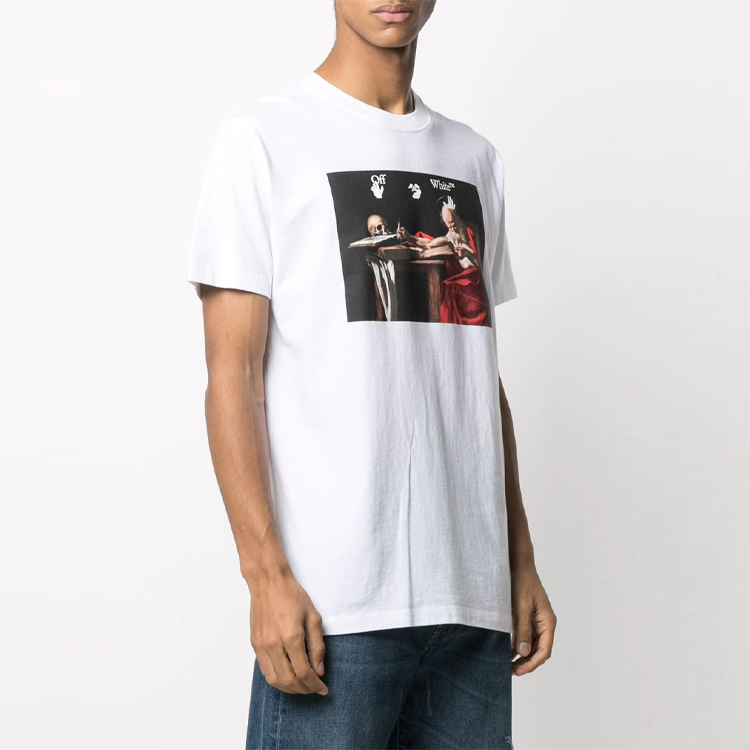 OFF-WHITE SS21 Graphic Print White T-Shirt OMAA027R21JER0040125 圖 5