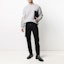 Lookbook OFF-WHITE SS21 Baju Wool Rajutan Logo Jalur Kelabu OMHA036R21KNI0017284