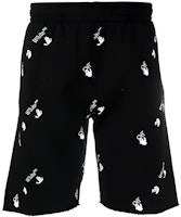 OFF-WHITE SS21 Large Logo Print Shorts Black OMCI006R21FLE0031001 OFF-WHITE SS21 Large Logo Print Shorts Black OMCI006R21FLE0031001