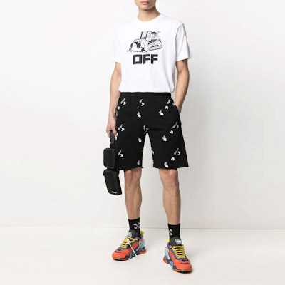 OFF-WHITE SS21 Celana Pendek Logo Besar Hitam OMCI006R21FLE0031001 Lookbook OFF-WHITE SS21 Celana Pendek Logo Besar Hitam OMCI006R21FLE0031001
