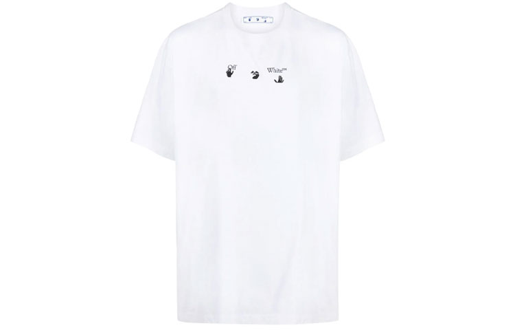 OFF-WHITE SS21 Letter Print Oversized T-Shirt Men’s White OMAA038S21JER0010145